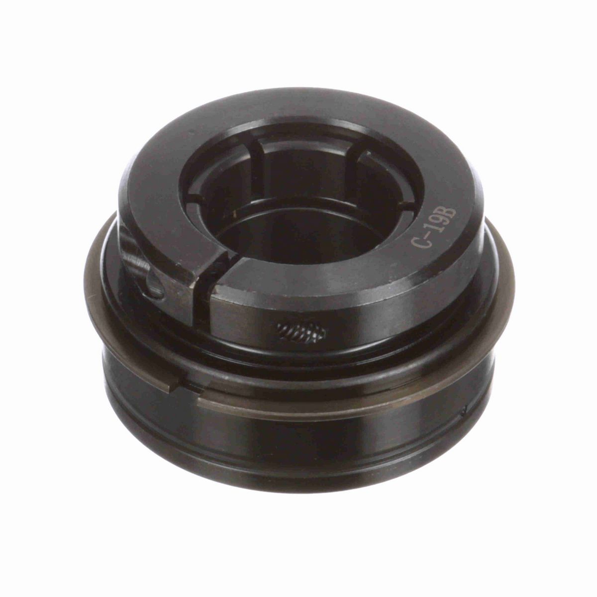 Sealmaster Mounted Insert Only Ball Bearing - 52100 Bearing Steel, Black Oxided - Concentric Lock - ER-206TMC