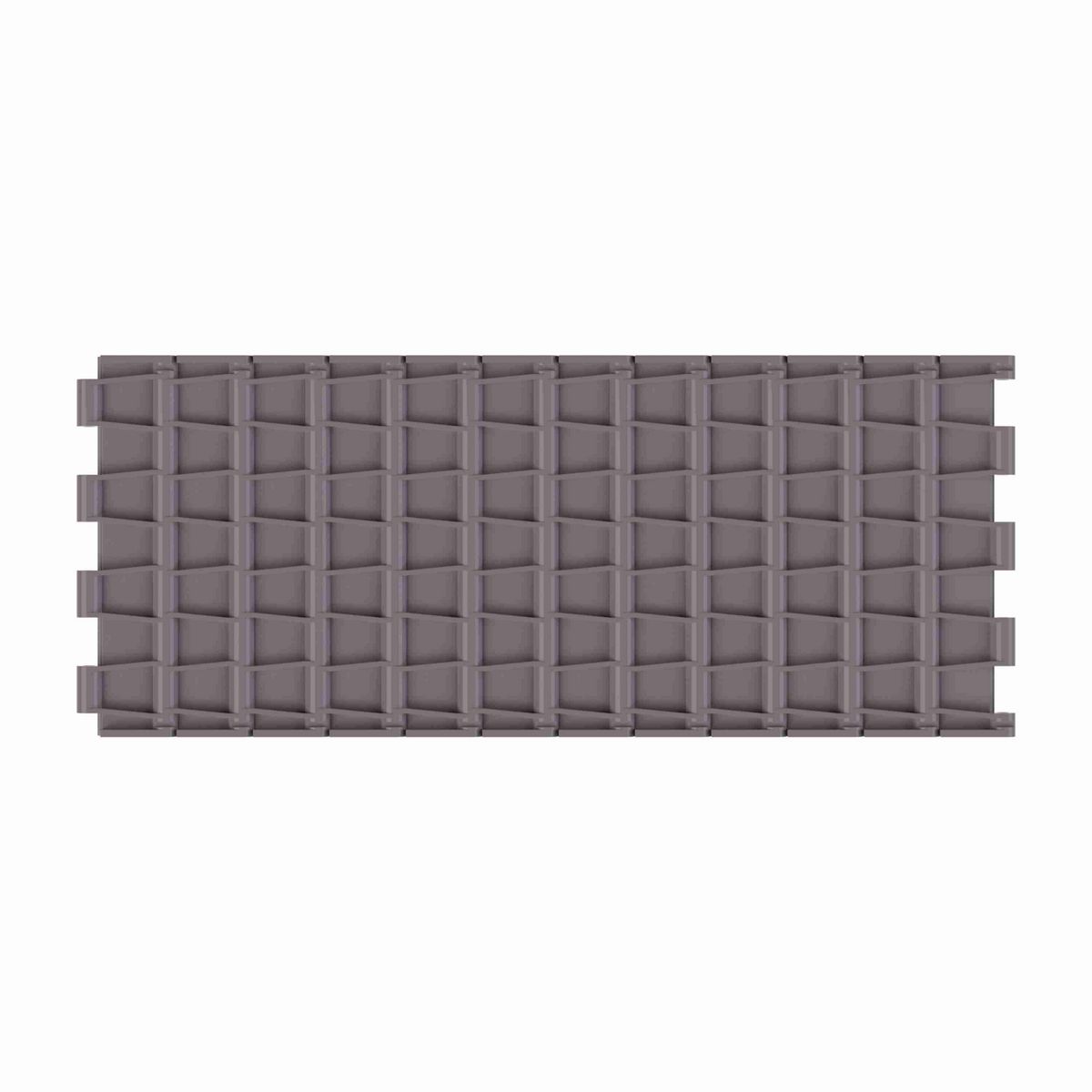 Rexnord 5705 Straight Running Solid Top, Material: Brown High Performance, Width: 7.5in, Pitch: 1.5in - 81416724