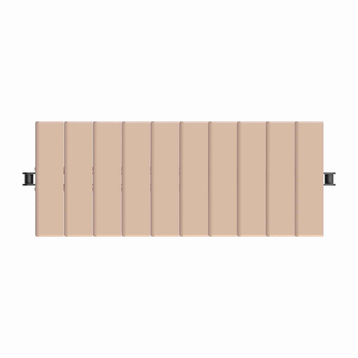 Rexnord 963 Straight Running Solid Top, Material: Tan Low Friction, Width: 6in, Pitch: 1.5in - LF963K6