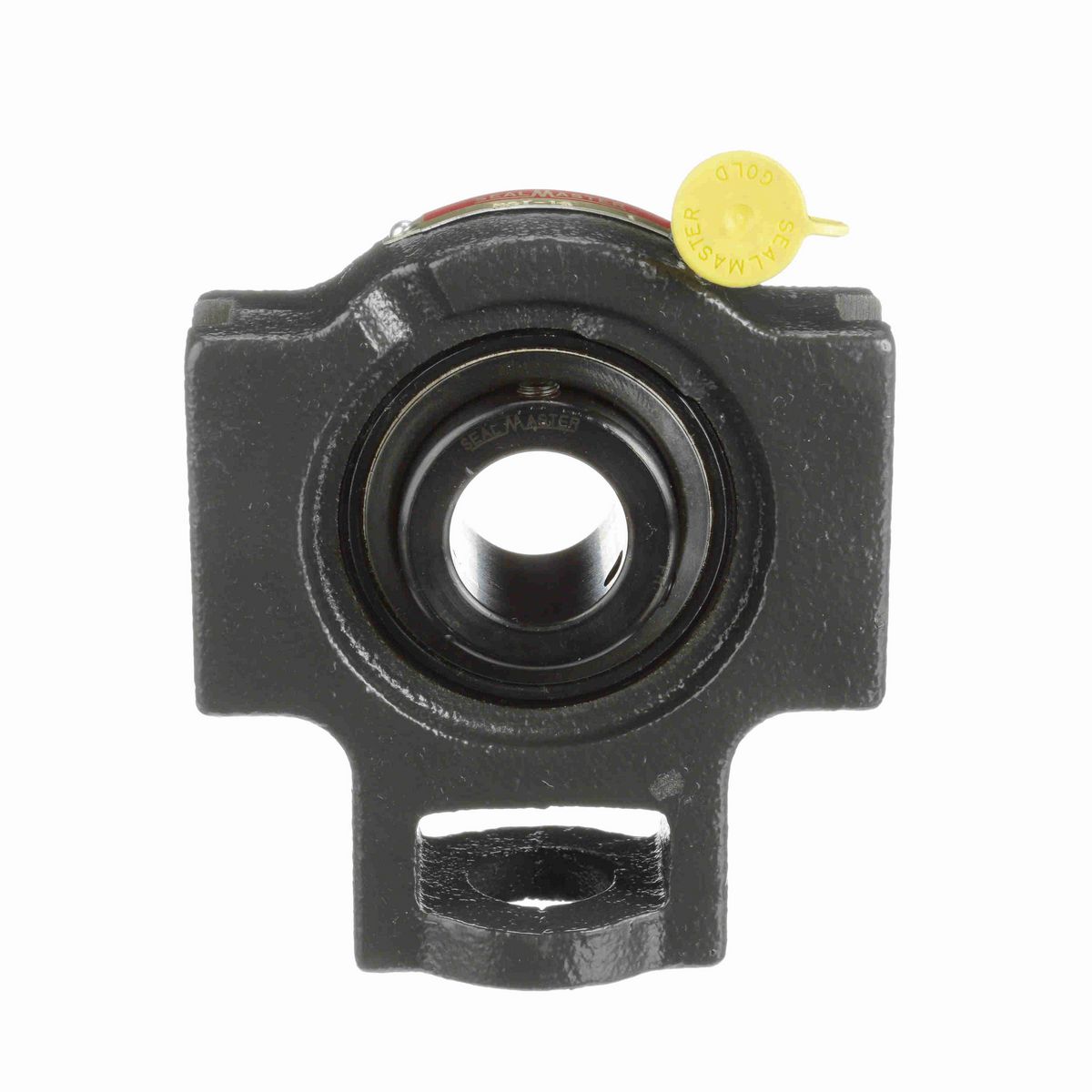 Sealmaster Mounted Cast Iron Wide Slot Take Up Ball Bearing - 52100 Bearing Steel, Black Oxided - Setscrew Lock - MST-16