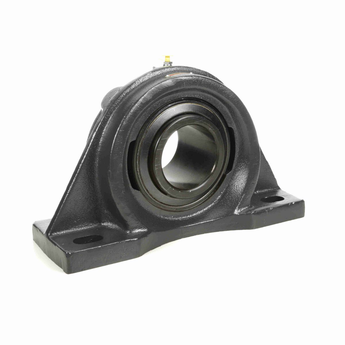 Sealmaster Mounted Cast Iron Four Bolt Pillow Block Ball Bearing - 52100 Bearing Steel, Black Oxided - Setscrew Lock - MFP-63