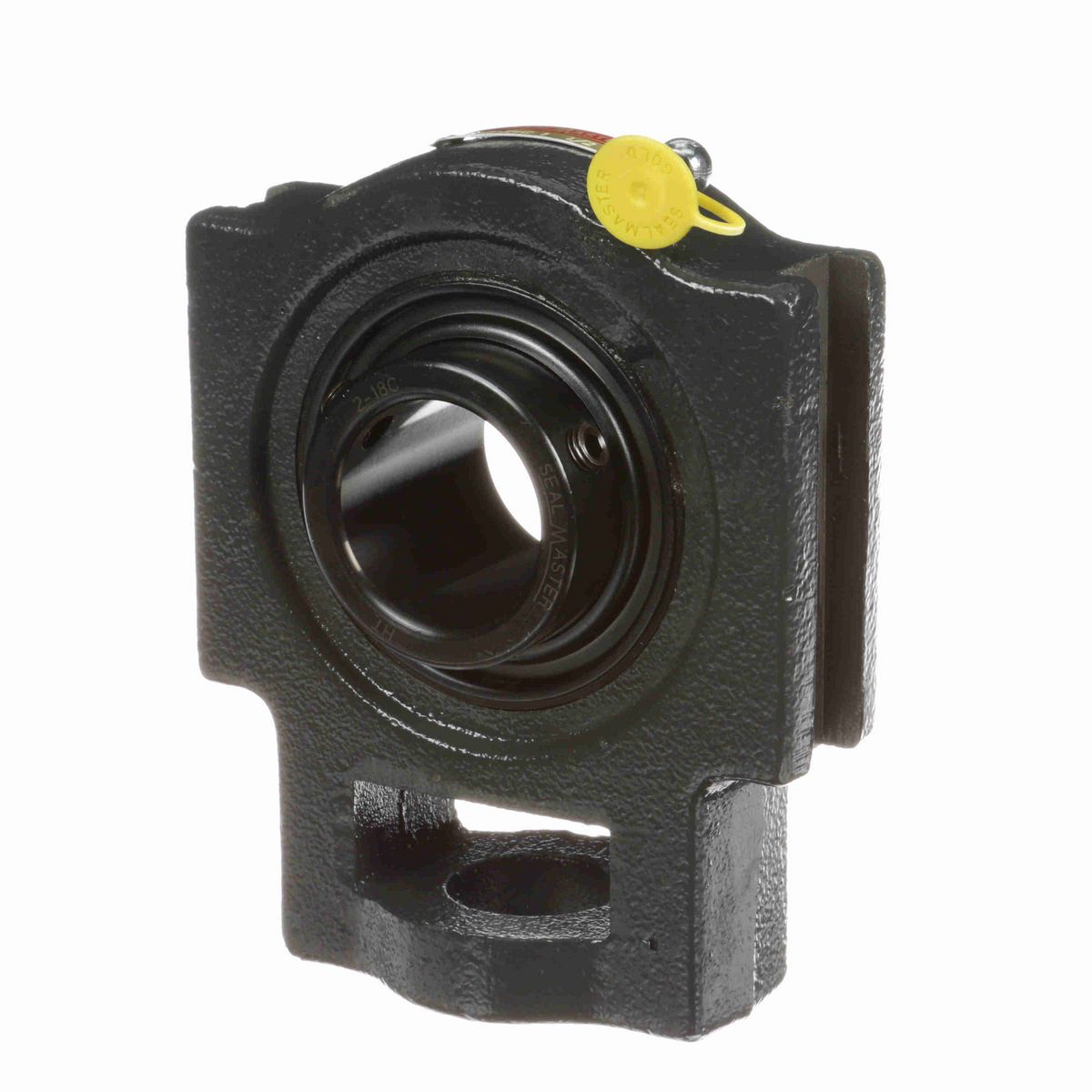 Sealmaster Mounted Cast Iron Wide Slot Take Up Ball Bearing - 52100 Bearing Steel, Black Oxided - Setscrew Lock - ST-24C