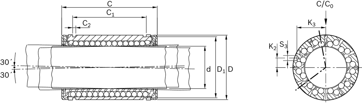 Суперлинейная втулка Bosch Rexroth KBSH-50 [R073005000]