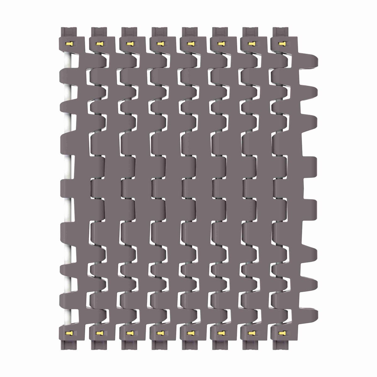 Rexnord 7966ST Side-flexing Flush Grid, Material: Brown High Performance, Width: 15in, Pitch: 1.5in - 81450091