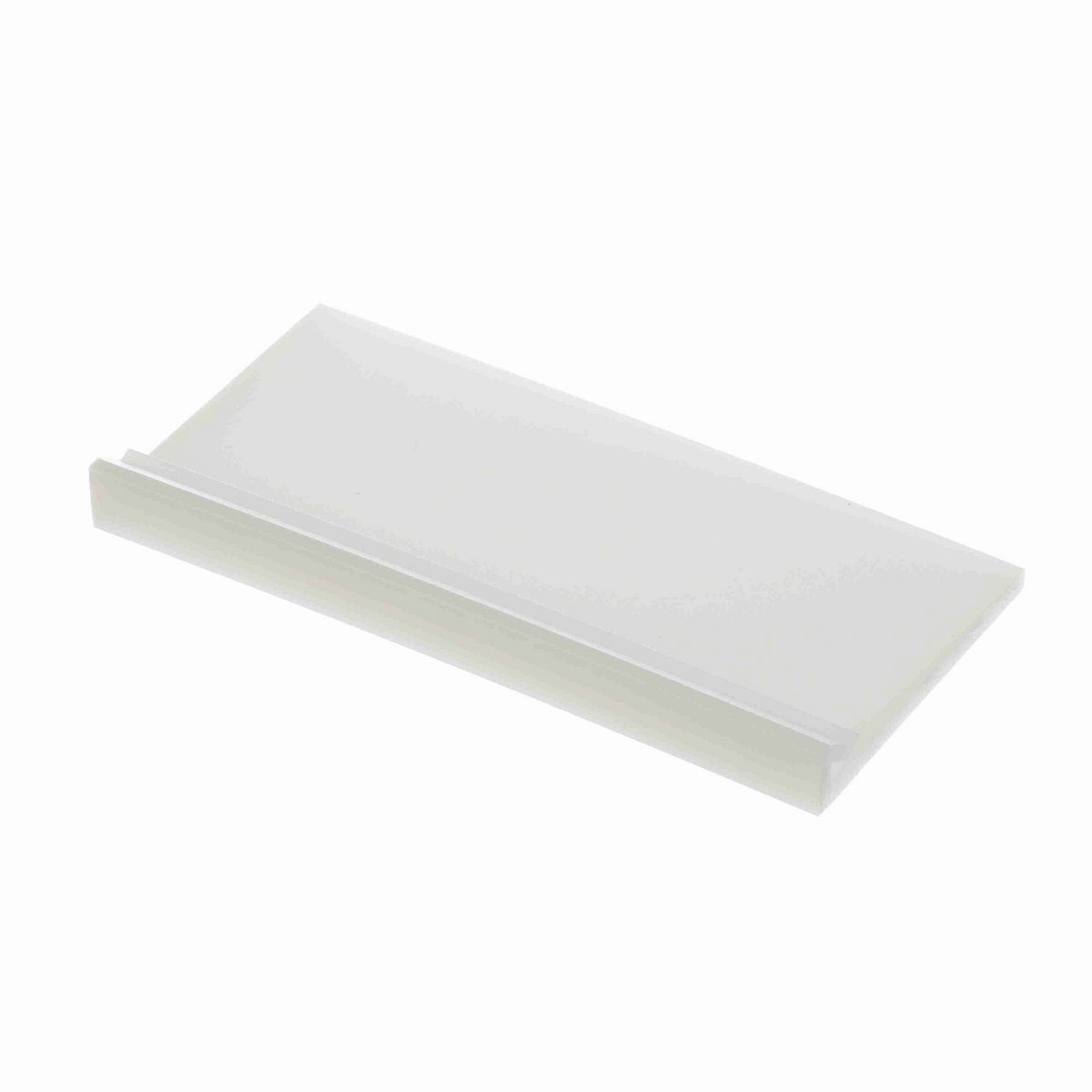 System Plast J-Leg: 3"W X 0.54"H X 120"L White UHMW-PE - VG-J300-188-10