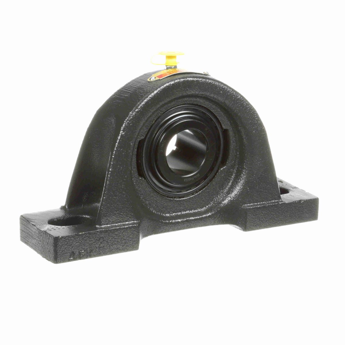 Sealmaster Mounted Cast Iron Two Bolt Pillow Block Ball Bearing - 52100 Bearing Steel, Black Oxided - Concentric Lock - SP-20T