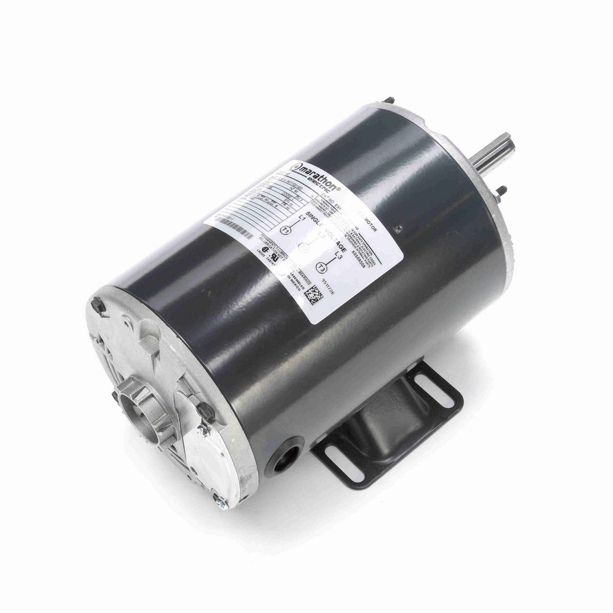 LEESON General Purpose Motor, 1 HP, 3 Ph, 60 Hz, 575 V, 1800 RPM, 56 Frame, DP - K049
