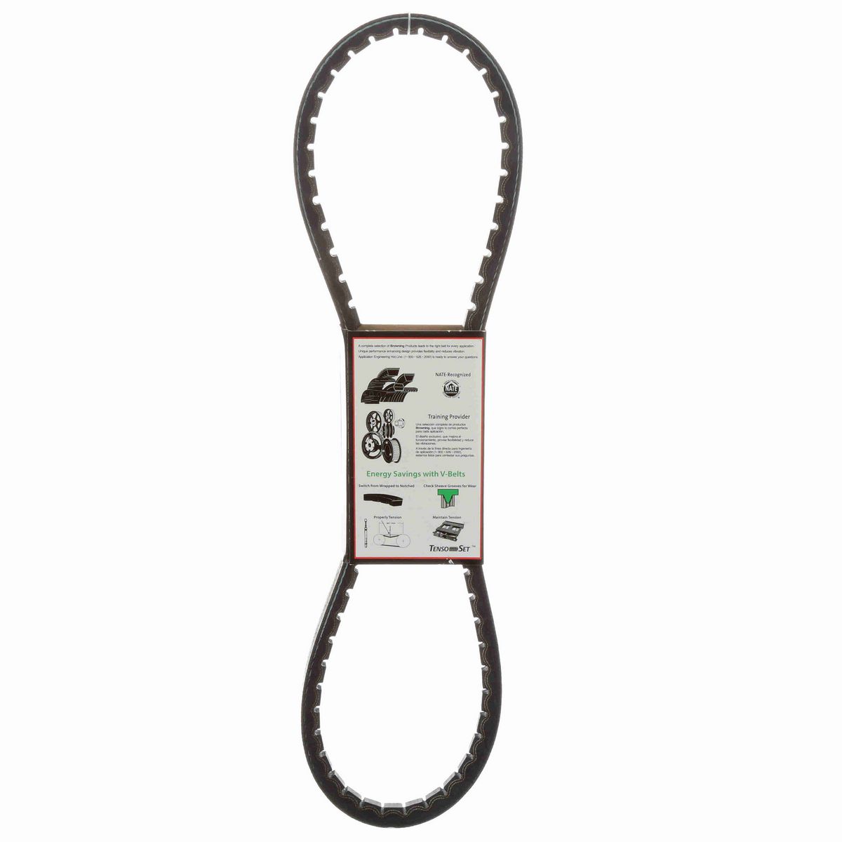 Browning EPDM Notched Belt 98% Efficient - 3VX315