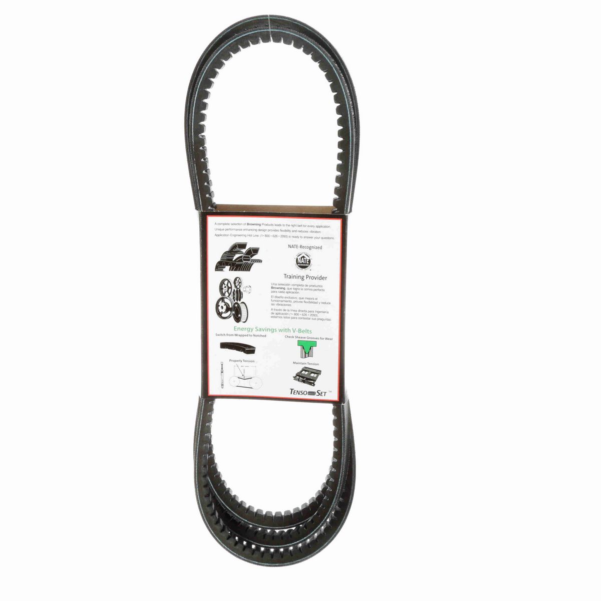 Browning EPDM Notched Belt 98% Efficient - BX115