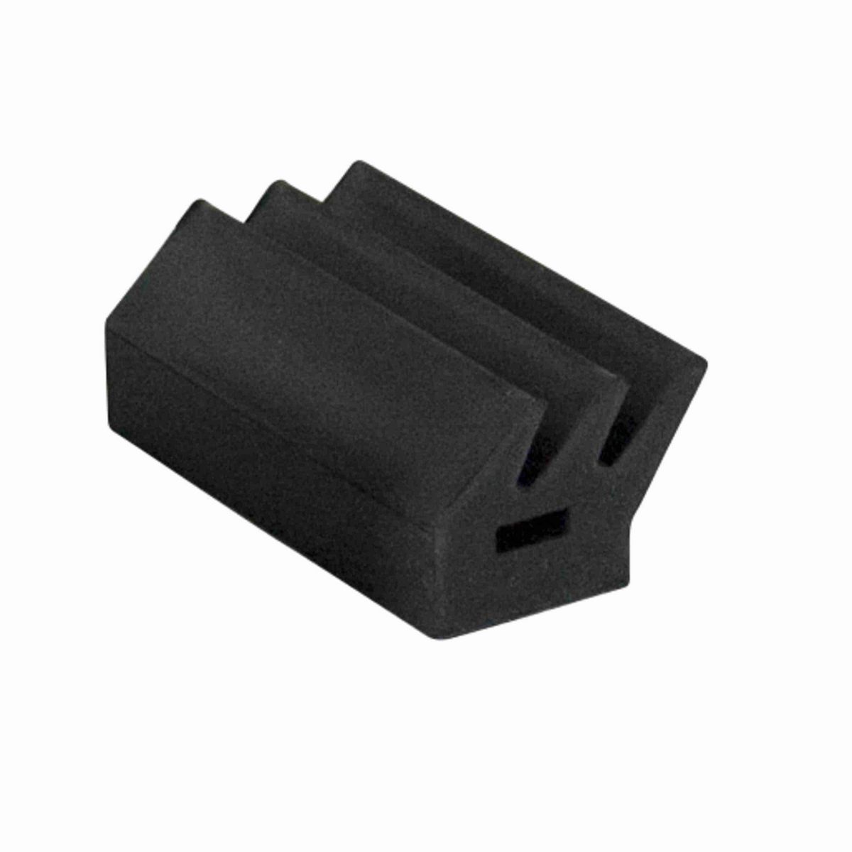 Rexnord Loose 3.35 Inch Wide Black Jaw Shaped SideGrip™ Gripper in Neoprene 40 Shore A Material - 114-647-1