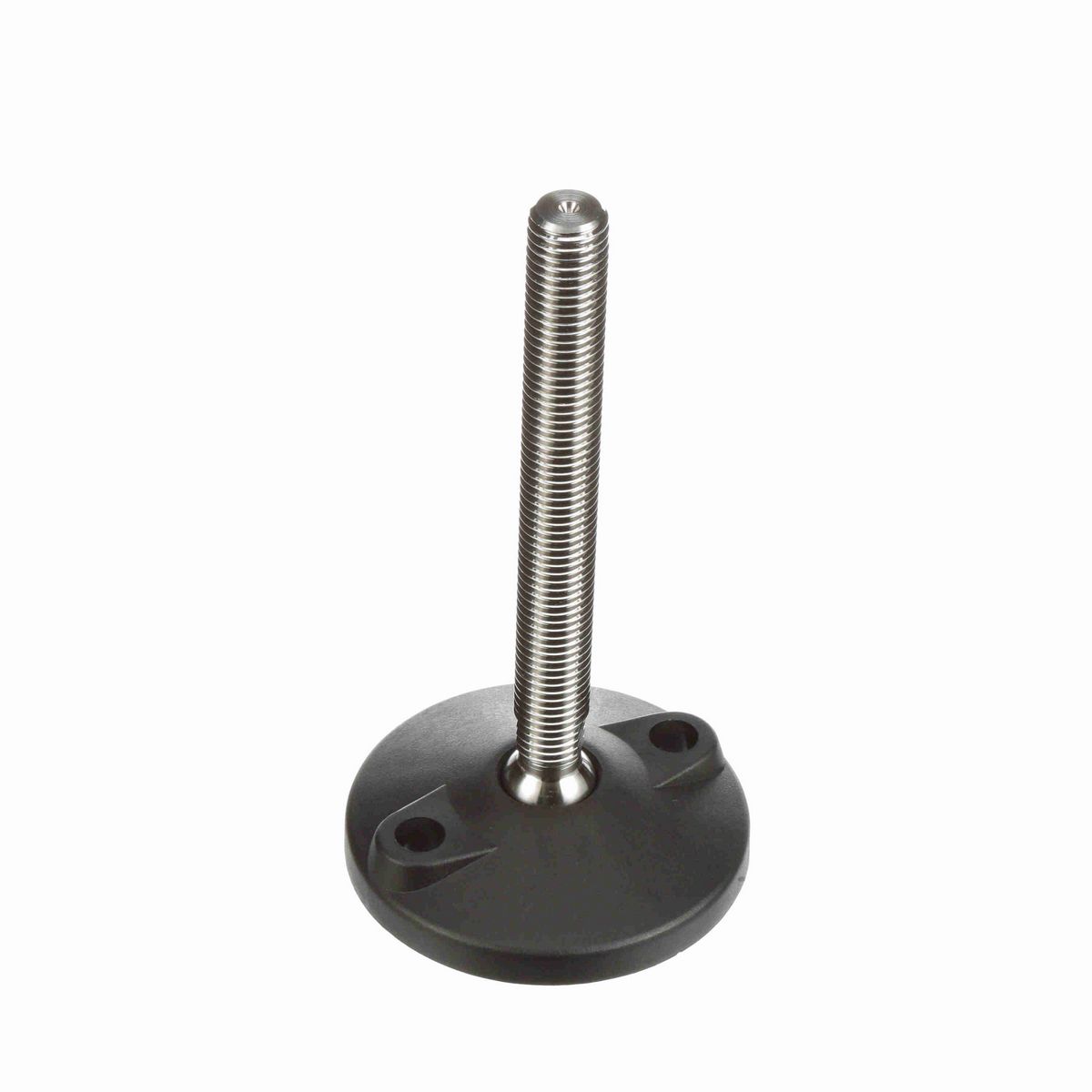 System Plast Articulating Plastic Leveler; Series: VG-511, Base Diameter: 4, Spindle Length: 6.09-in, Thread: 3/4-10 - VG-511-02-S34-L7