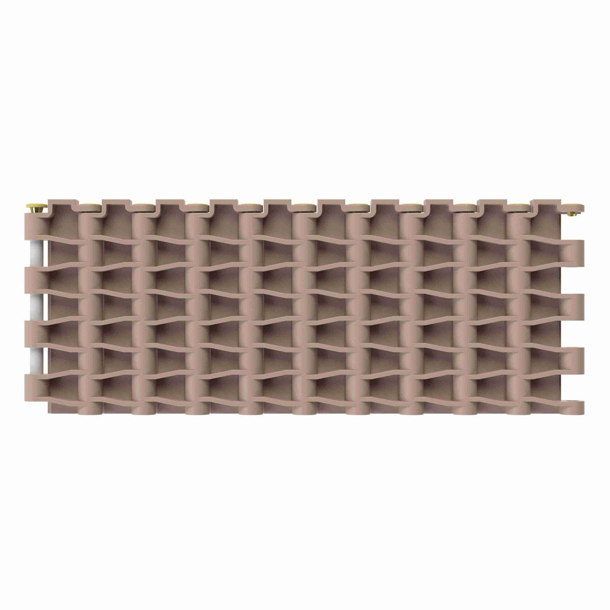 Rexnord 5935 Straight Running Solid Top, Material: Tan Low Friction, Width: 3in, Pitch: 0.75in - 81414871