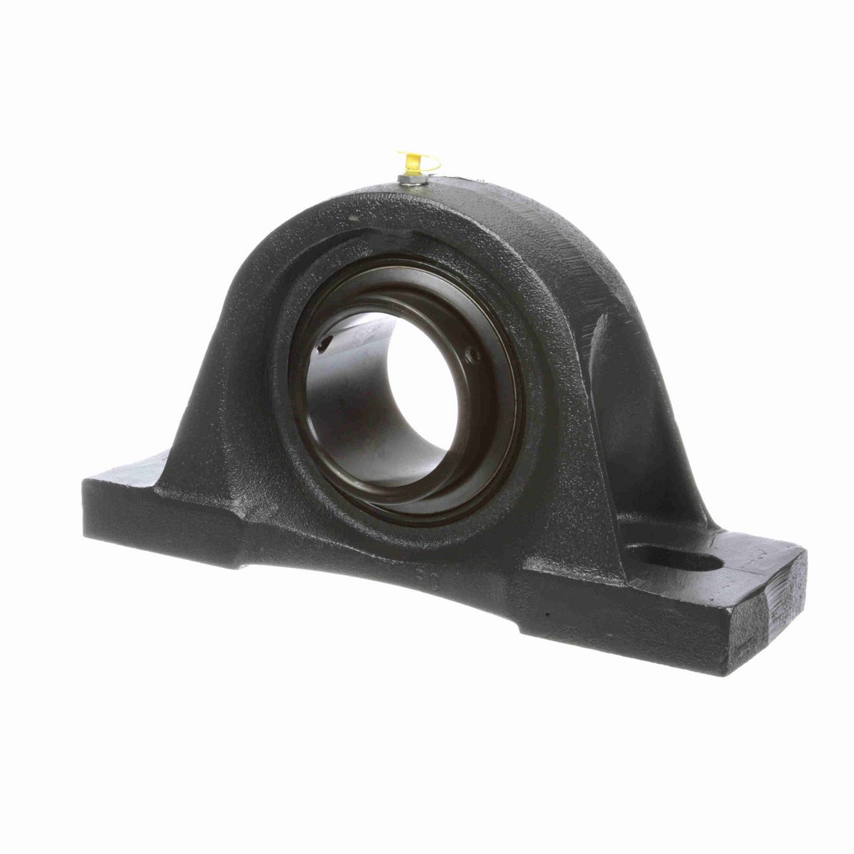 Sealmaster Mounted Cast Iron Two Bolt Pillow Block Ball Bearing - 52100 Bearing Steel, Black Oxided - Setscrew Lock - SP-55