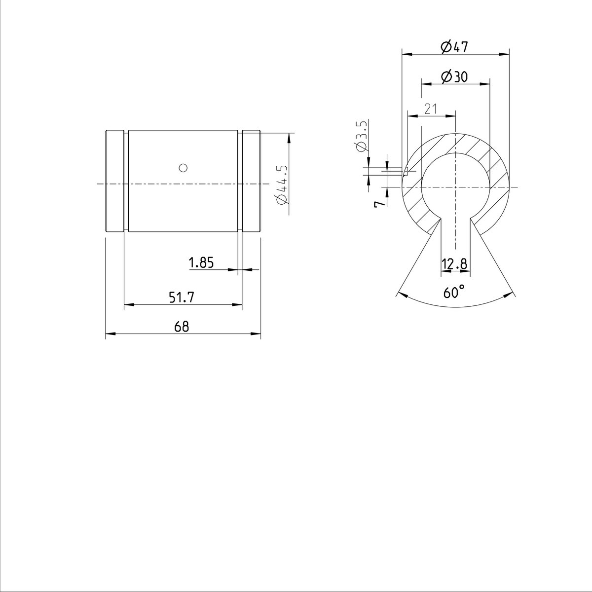 Суперлинейная втулка Bosch Rexroth KBSH-O-30 [R073103000]