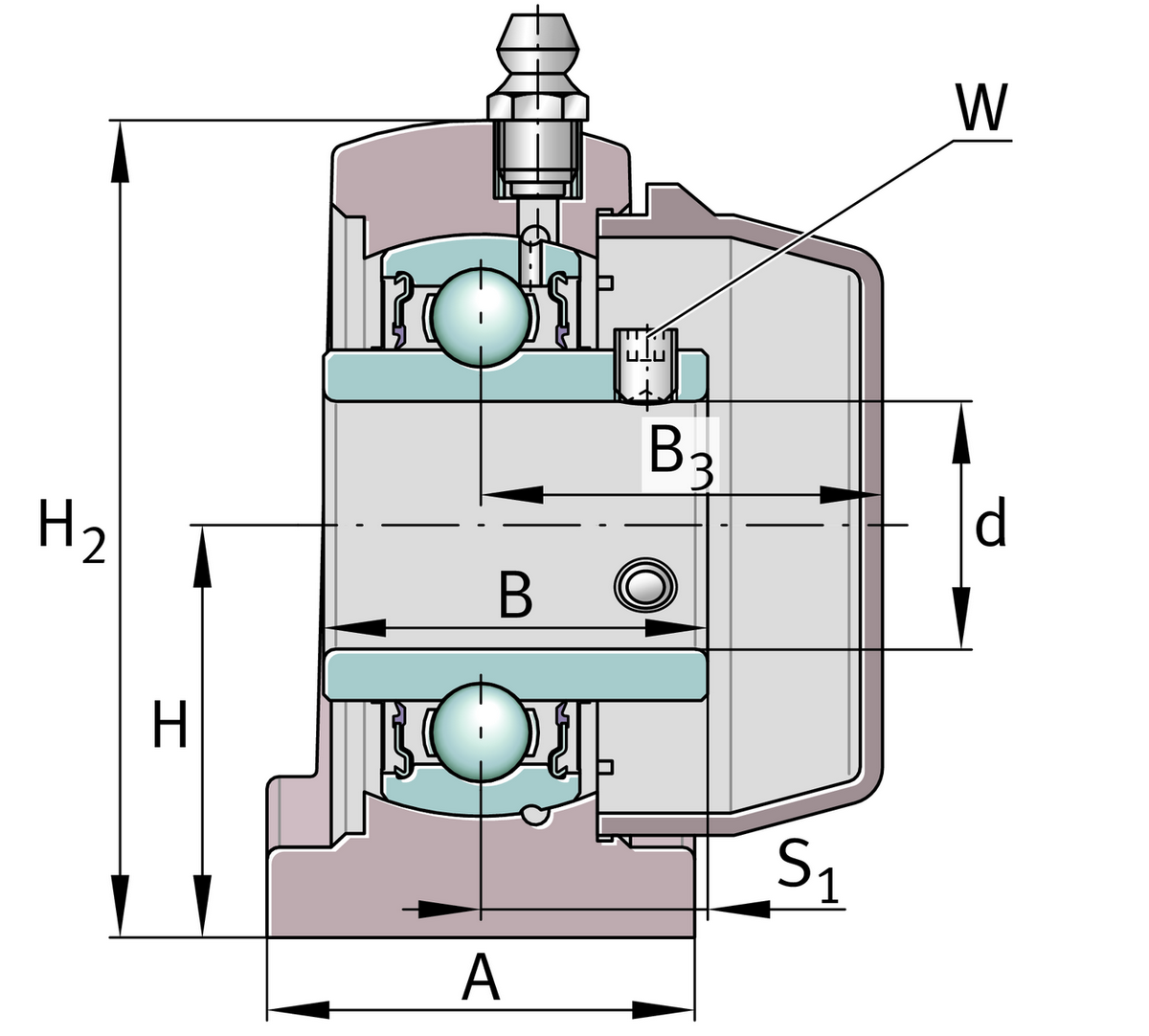 Узел стационарного корпуса RSHEY20-TV-VA-FD