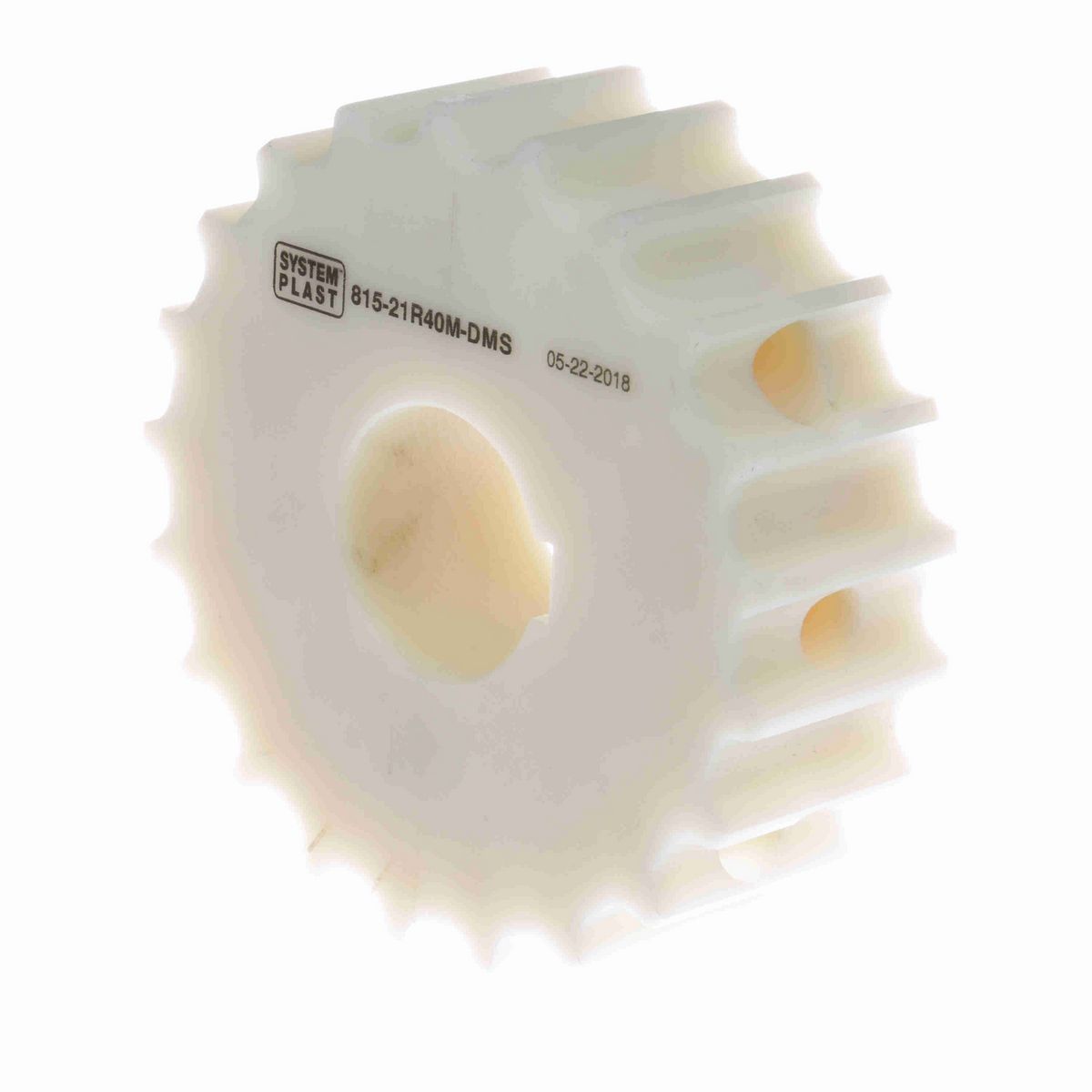 System Plast 815 Series Split Machined Sprocket with 21 Teeth and a 40mm Round Shaft-Ready Bore - 815-21R40M-DMS