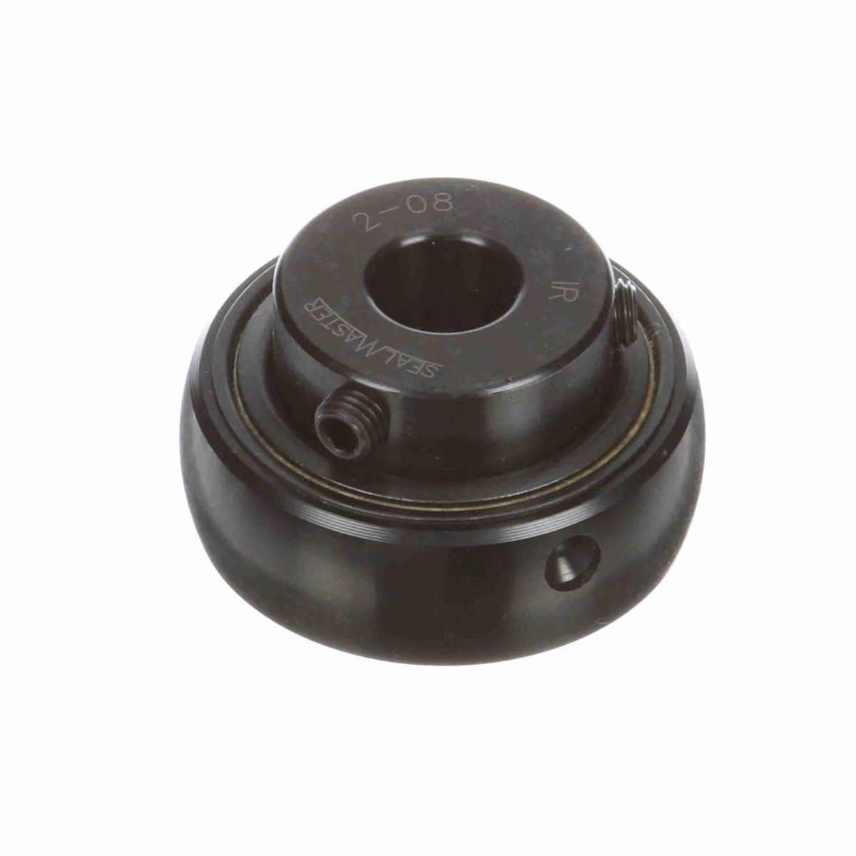 Sealmaster Mounted Insert Only Ball Bearing - 52100 Bearing Steel, Black Oxided - Setscrew Lock - 2-08