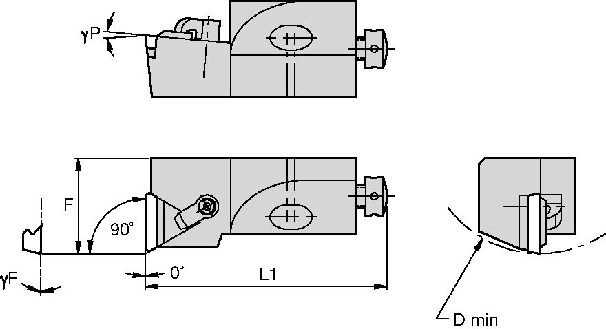 Kendex Positive Inserts Kennametal CTFP 90° [1746442]