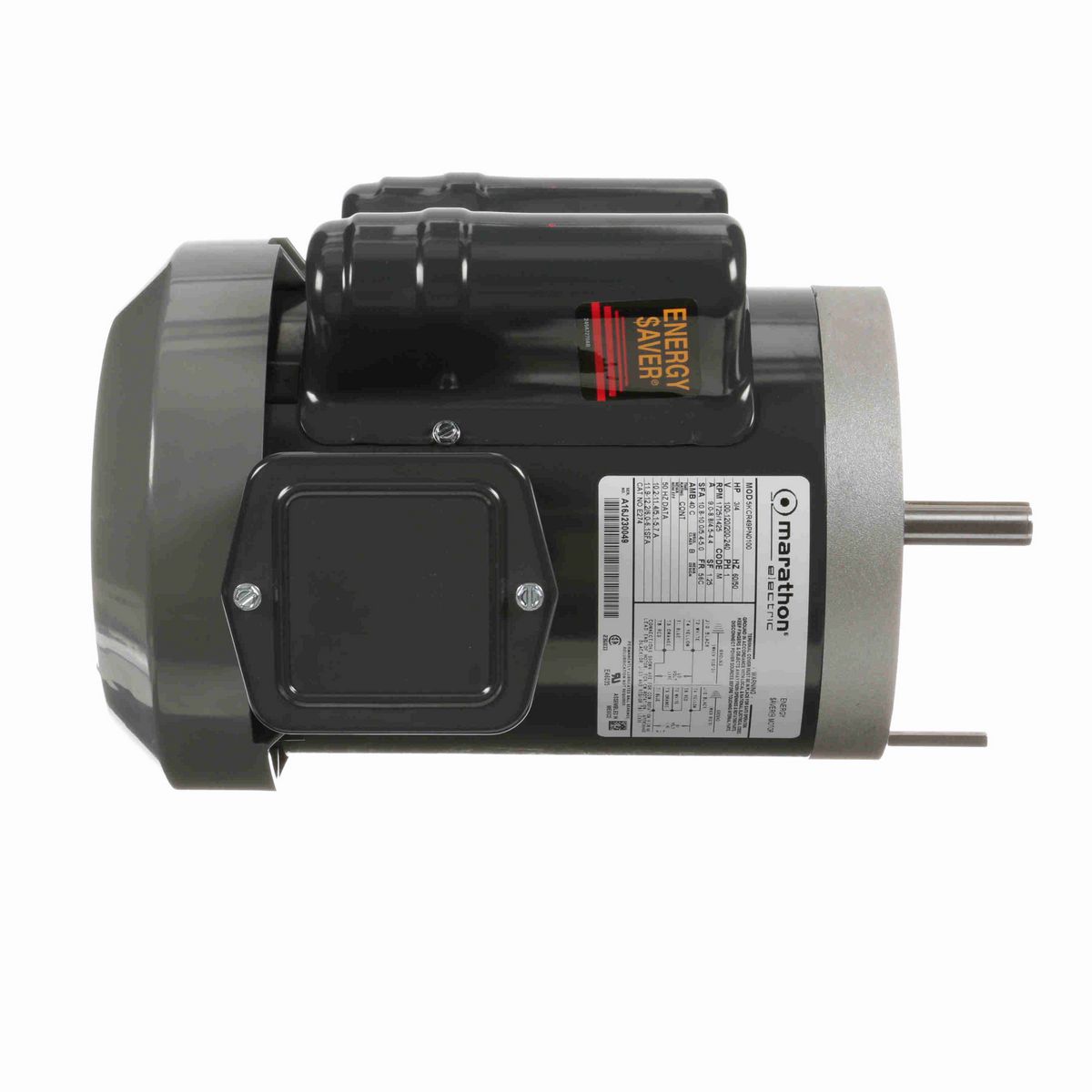 LEESON General Purpose Motor, 0.75 HP, 1 Ph, 60 Hz, 100-120/200-240 V, 1800 RPM, 56C Frame, TEFC - E274