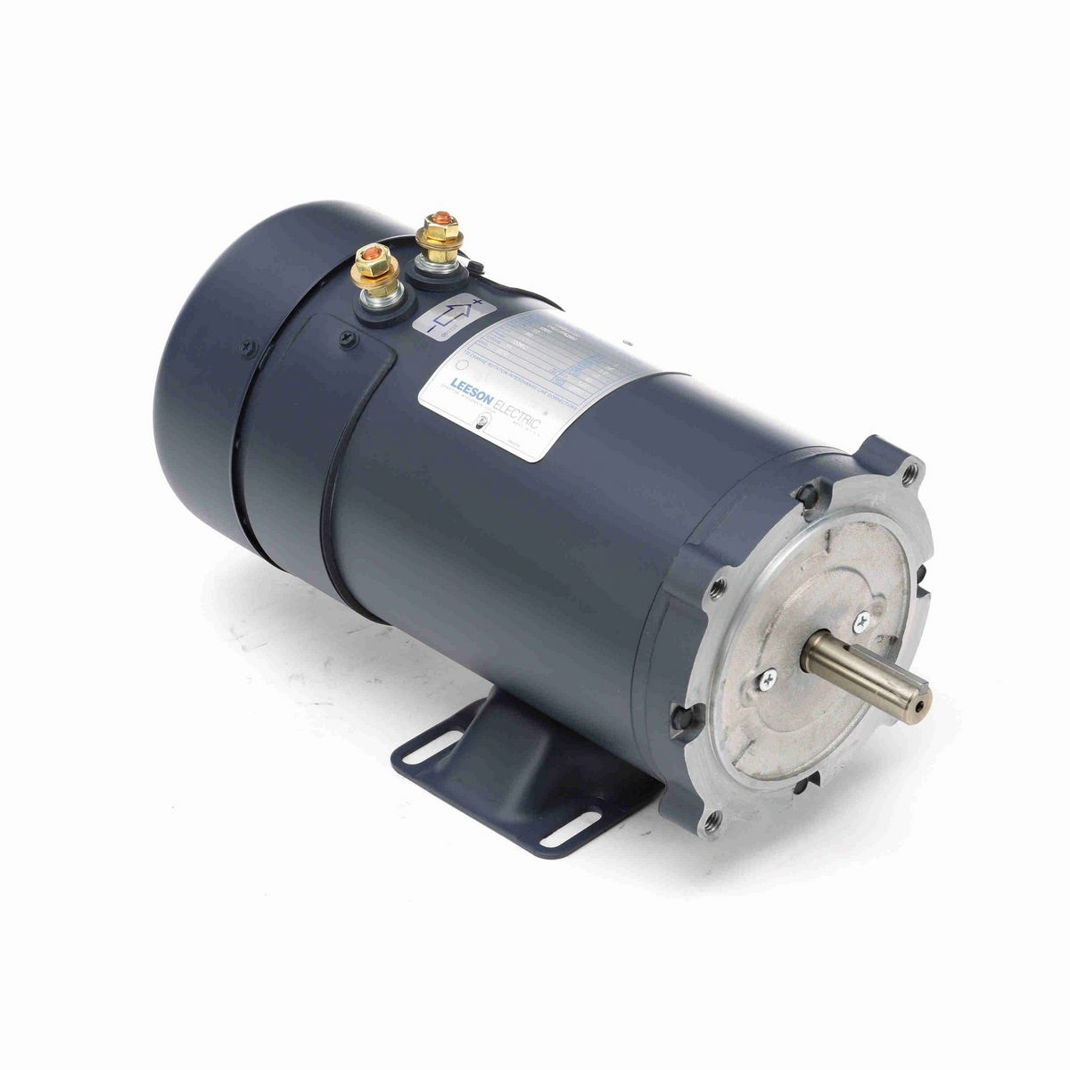 LEESON Low Voltage Motor, 1 HP, 12 V, 1800 RPM, S56C Frame, TEFC - 108322.00