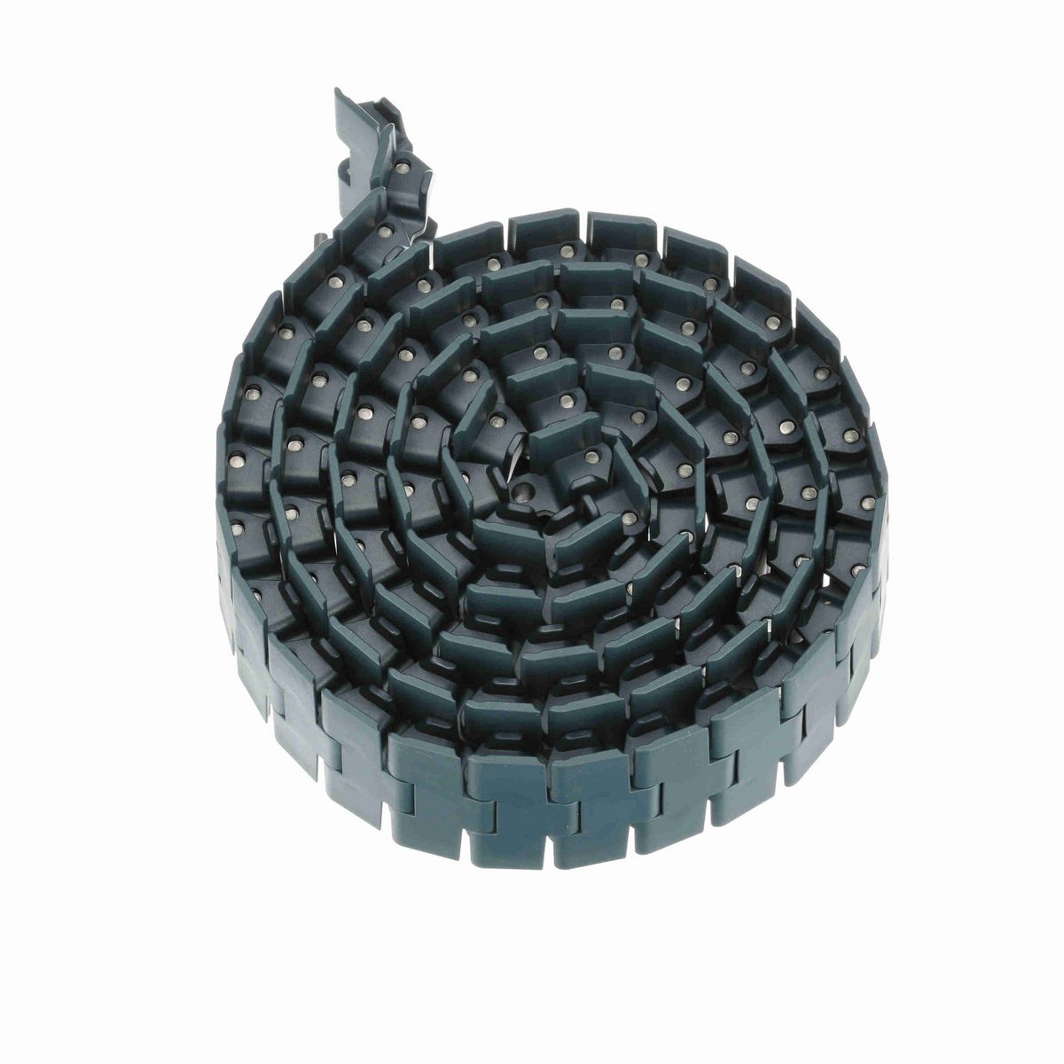 System Plast 882TAB Side-flexing Solid Top, Material: NG evo (Gray Blue), Width: 4.5in, Pitch: 1.5in - NGE882TAB-K450