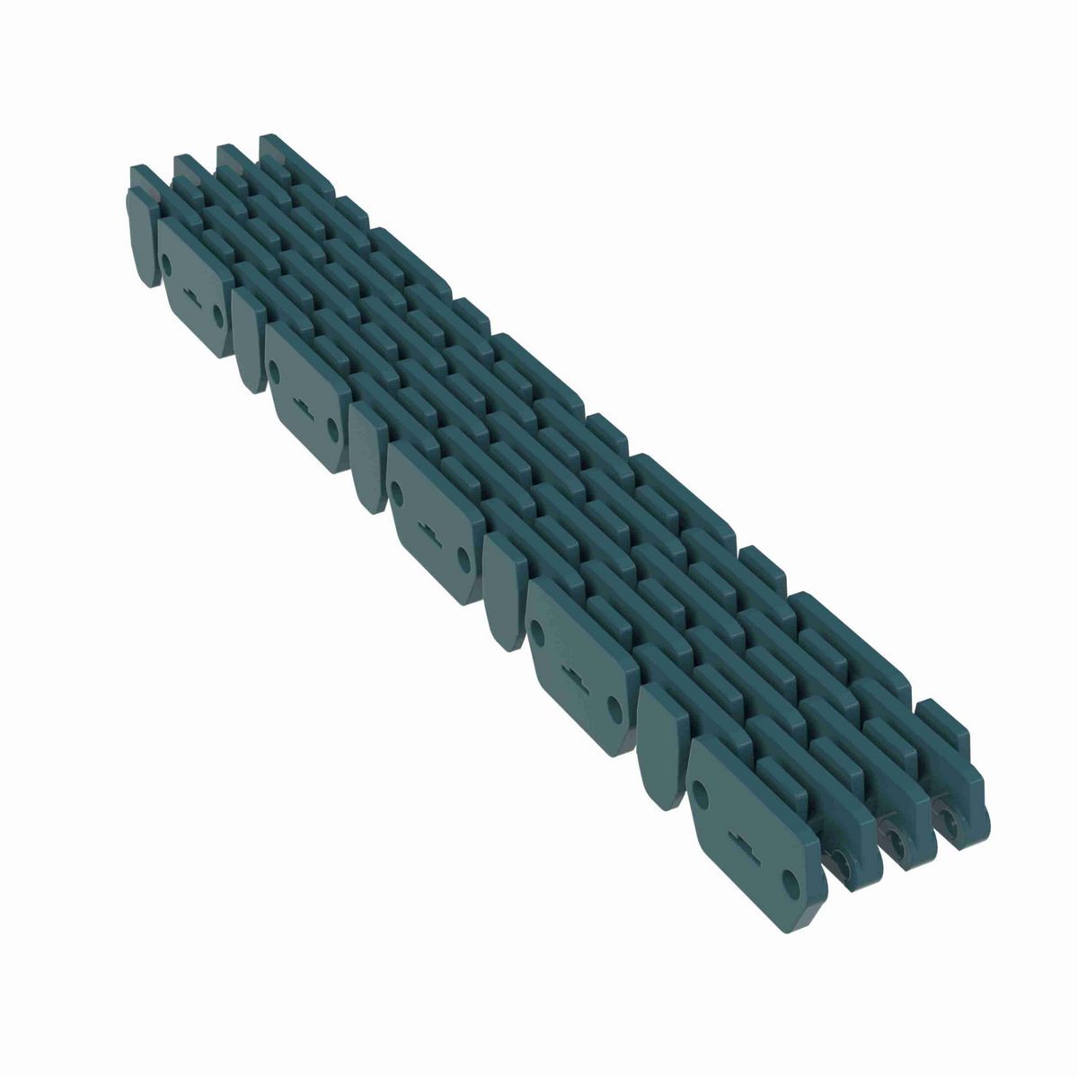 Rexnord 1000RRR Straight Running Raised Rib Rail Track, Material: Green Low Friction Acetal, Width: 38mm, Pitch: 1in - 871.00.00
