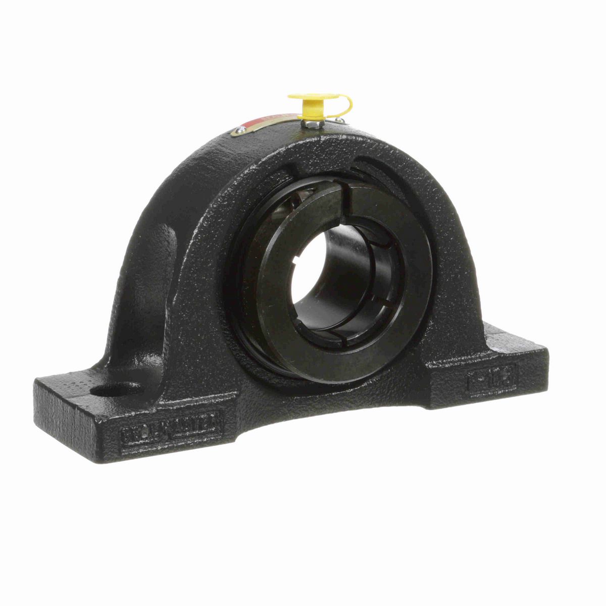 Sealmaster Mounted Cast Iron Two Bolt Pillow Block Ball Bearing - 52100 Bearing Steel, Black Oxided - Concentric Lock - NP-26TC