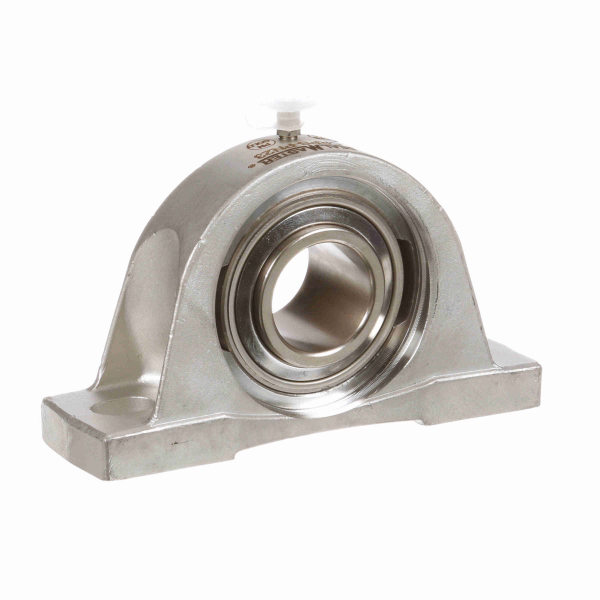 Sealmaster Mounted Stainless Steel Two Bolt Pillow Block Ball Bearing - 52100 Bearing Steel, Phosphorus Nickel Coated - Setscrew Lock - Corrosion Resistant - CRPS-PN23