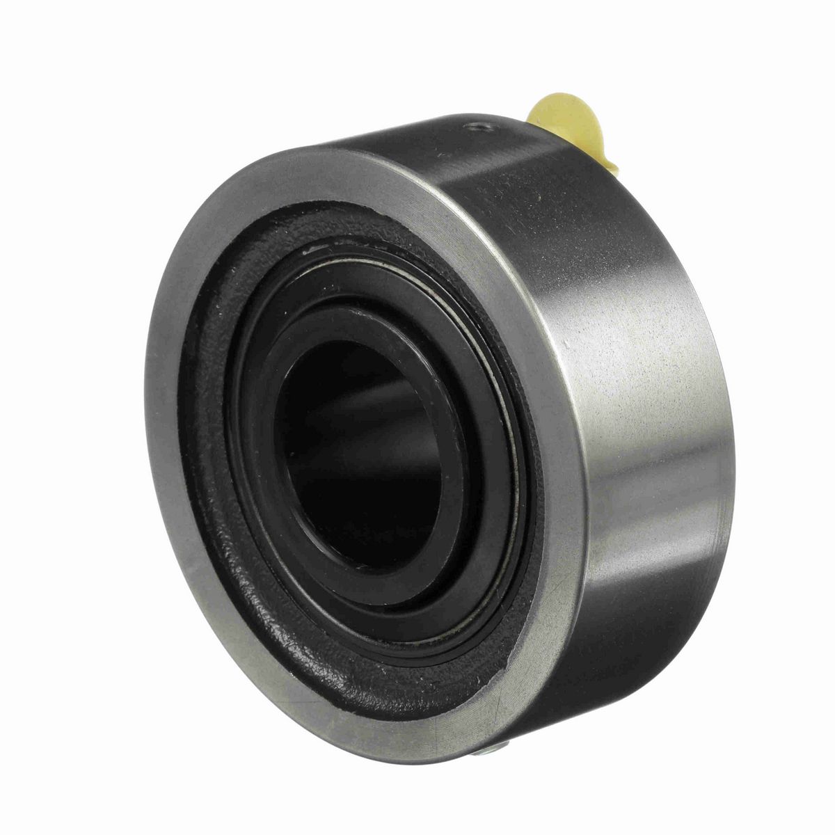 Sealmaster Mounted Cast Iron Cylindrical Cartridge Ball Bearing - 52100 Bearing Steel, Black Oxided - Setscrew Lock - SC-24