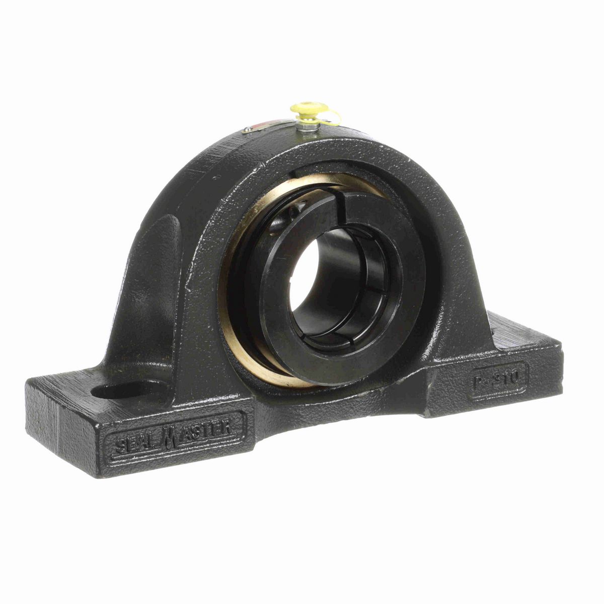 Sealmaster Mounted Cast Iron Two Bolt Pillow Block Ball Bearing - 52100 Bearing Steel, Black Oxided - Concentric Lock - EMP-31TC