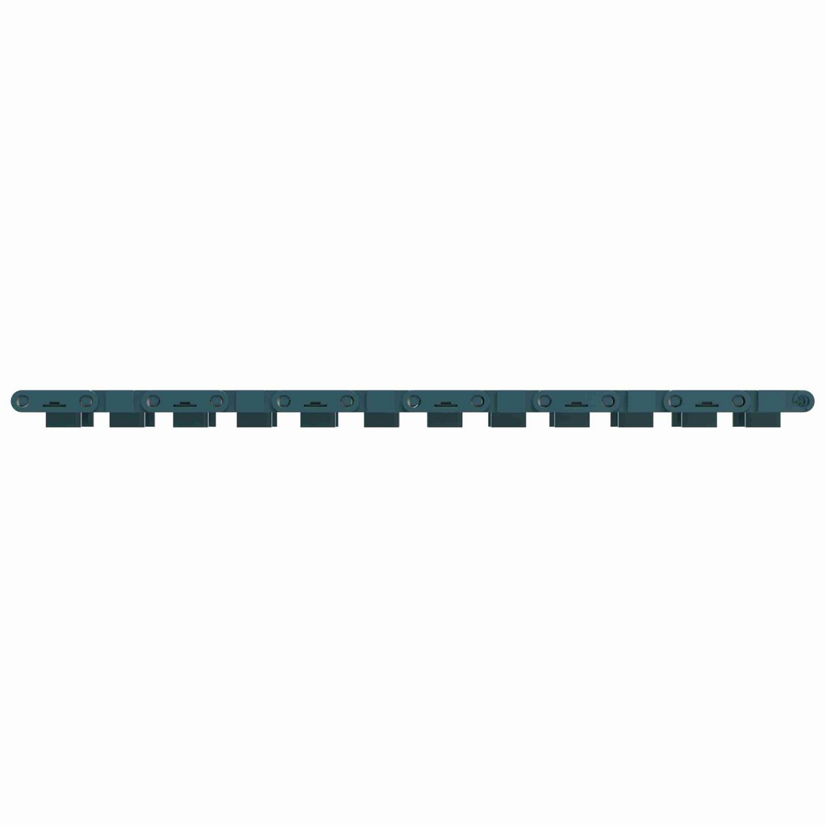 Rexnord 1000FG Straight Running Flush Grid, Material: Green Low Friction Acetal, Width: 85mm, Pitch: 1in - 874.43.10