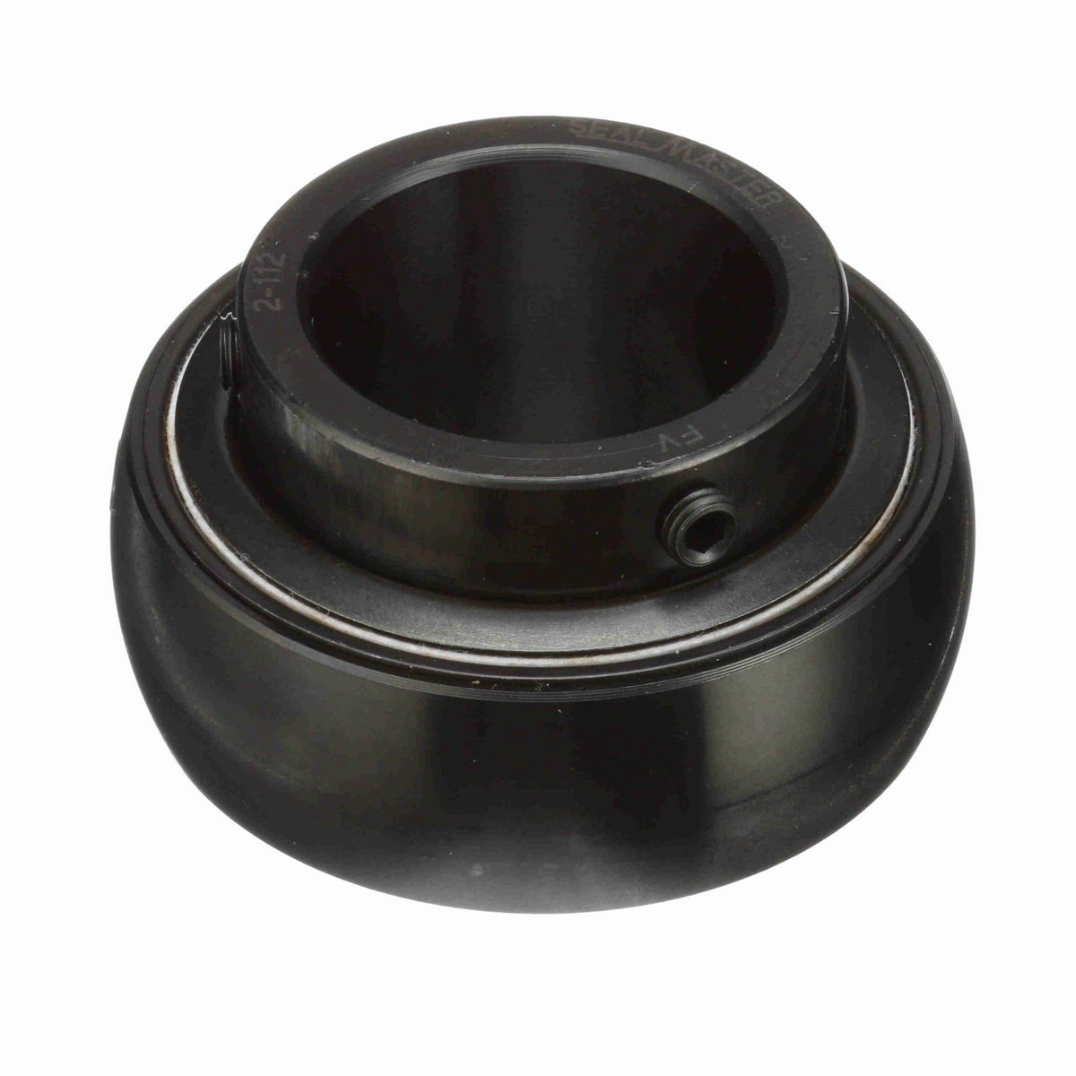 Sealmaster Mounted Insert Only Ball Bearing - 52100 Bearing Steel, Black Oxided - Setscrew Lock - 2-112
