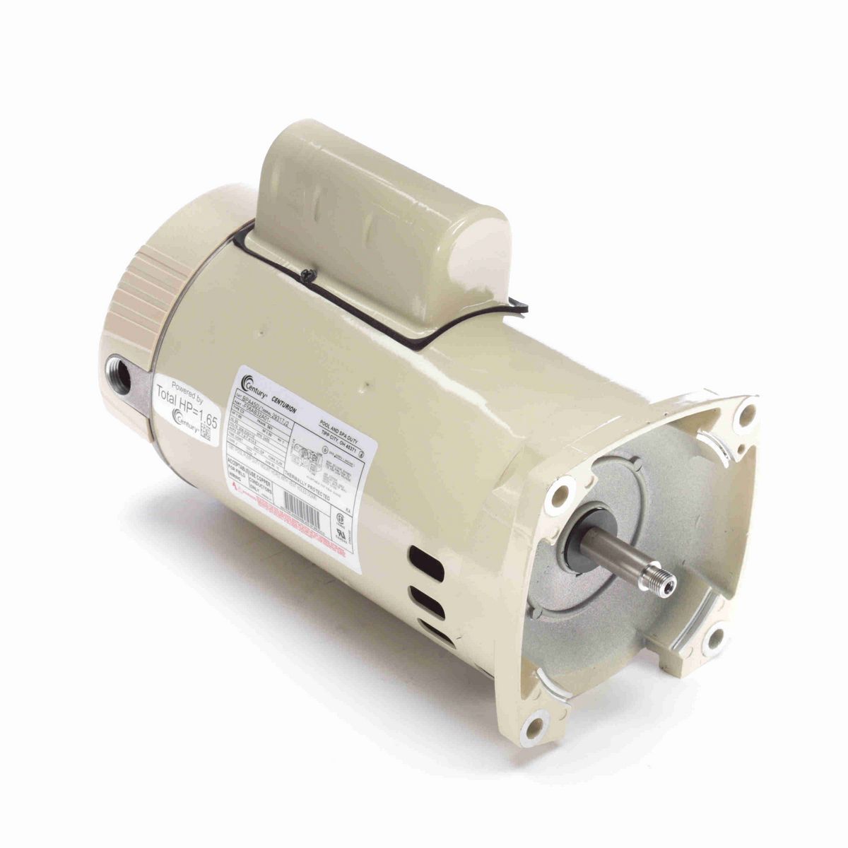 Century Pool Pump Motor, 1.65 HP, 1 Ph, 60 Hz, 208-230/115 V, 3600 RPM, 56Y Frame, DP - BPA450V1