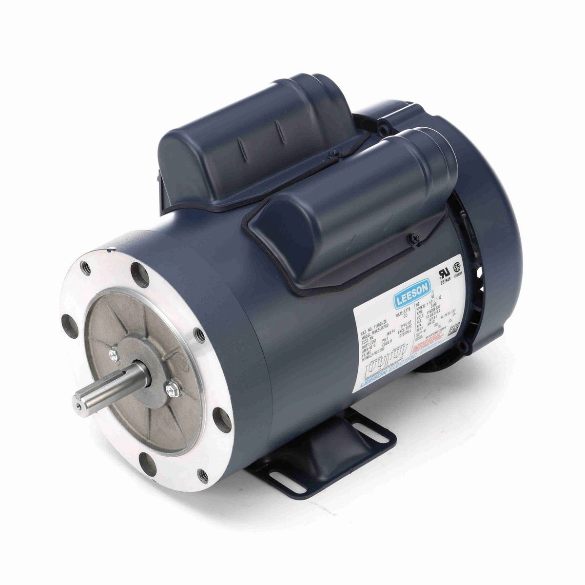 LEESON General Purpose Motor, 1.50 HP, 1 Ph, 60 Hz, 115/230 V, 3600 RPM, 56C Frame, TEFC - 115024.00