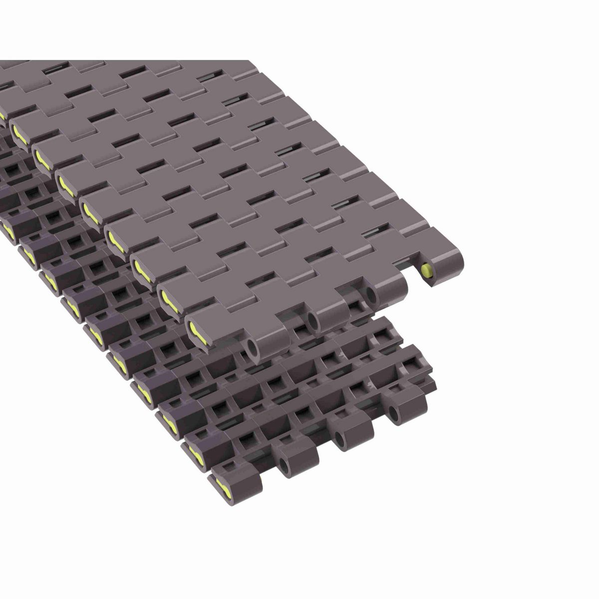 Rexnord 1505 Straight Running Solid Top, Material: Brown High Performance, Width: 3in, Pitch: 15mm - HP1505-3