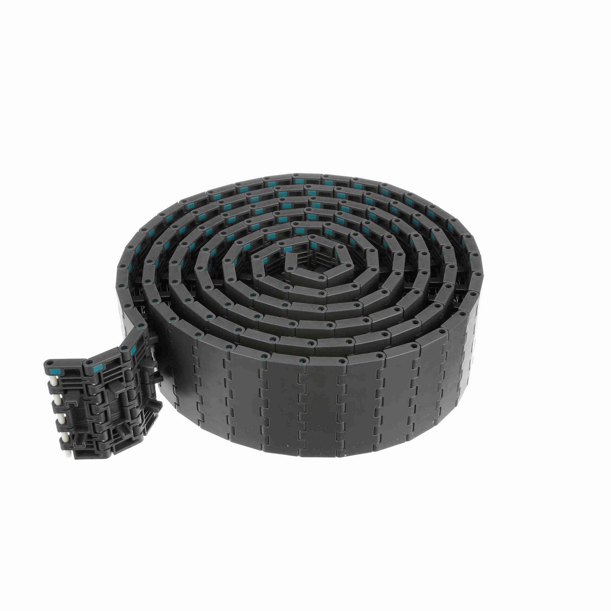 System Plast 2250FT Straight Running Solid Top, Material: Gray Low Friction, Width: 3.3in, Pitch: 1in - LFG2250FT-PT-K330