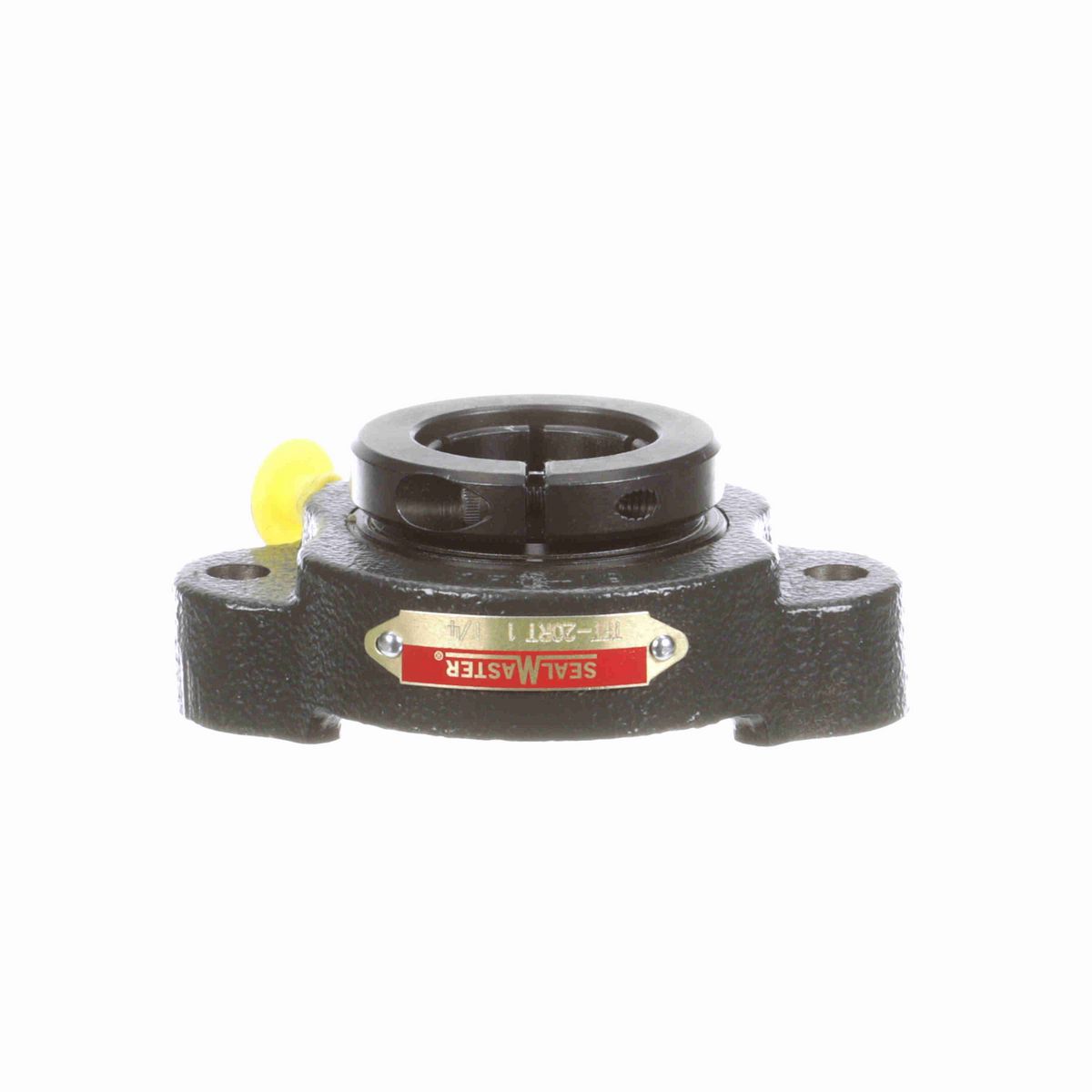 Sealmaster Mounted Cast Iron Two Bolt Flange Ball Bearing - 52100 Bearing Steel, Black Oxided - Concentric Lock - TFT-20RT