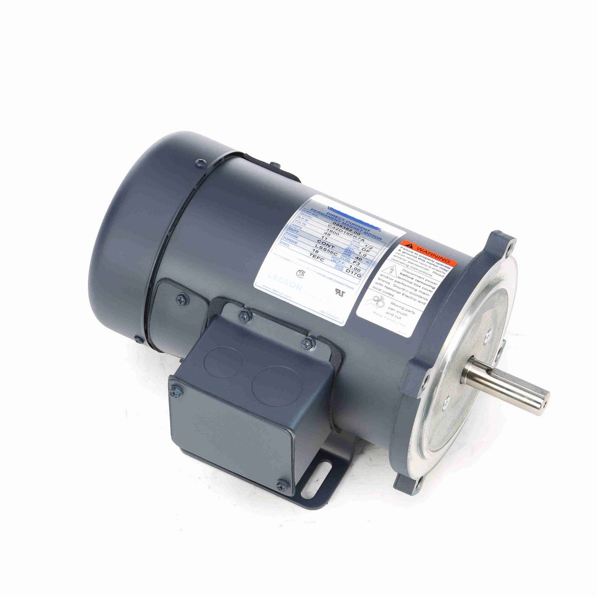 LEESON Low Voltage Motor, 0.50 HP, 48 V, 1800 RPM, LSS56C Frame, TEFC - 098382.00
