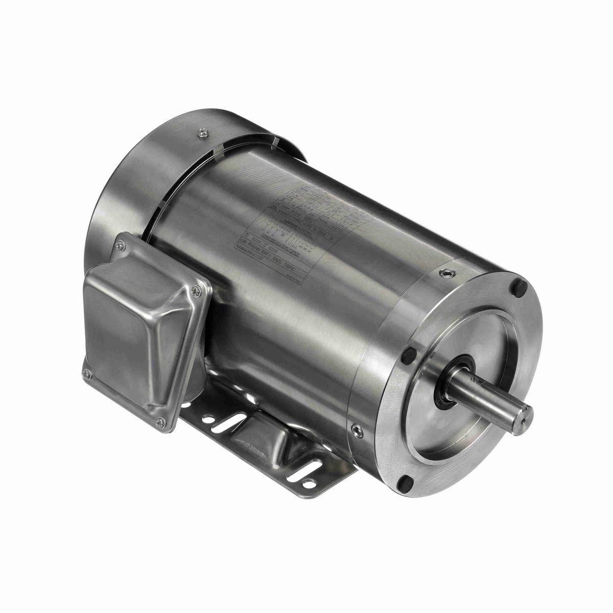 LEESON SST Duck™ General Purpose Motor, 1 & 0.75 HP, 3 Ph, 60 & 50 Hz, 208-230/460 & 190/380 V, 1800 & 1500 RPM, 143TC Frame, TEFC - 191487.00