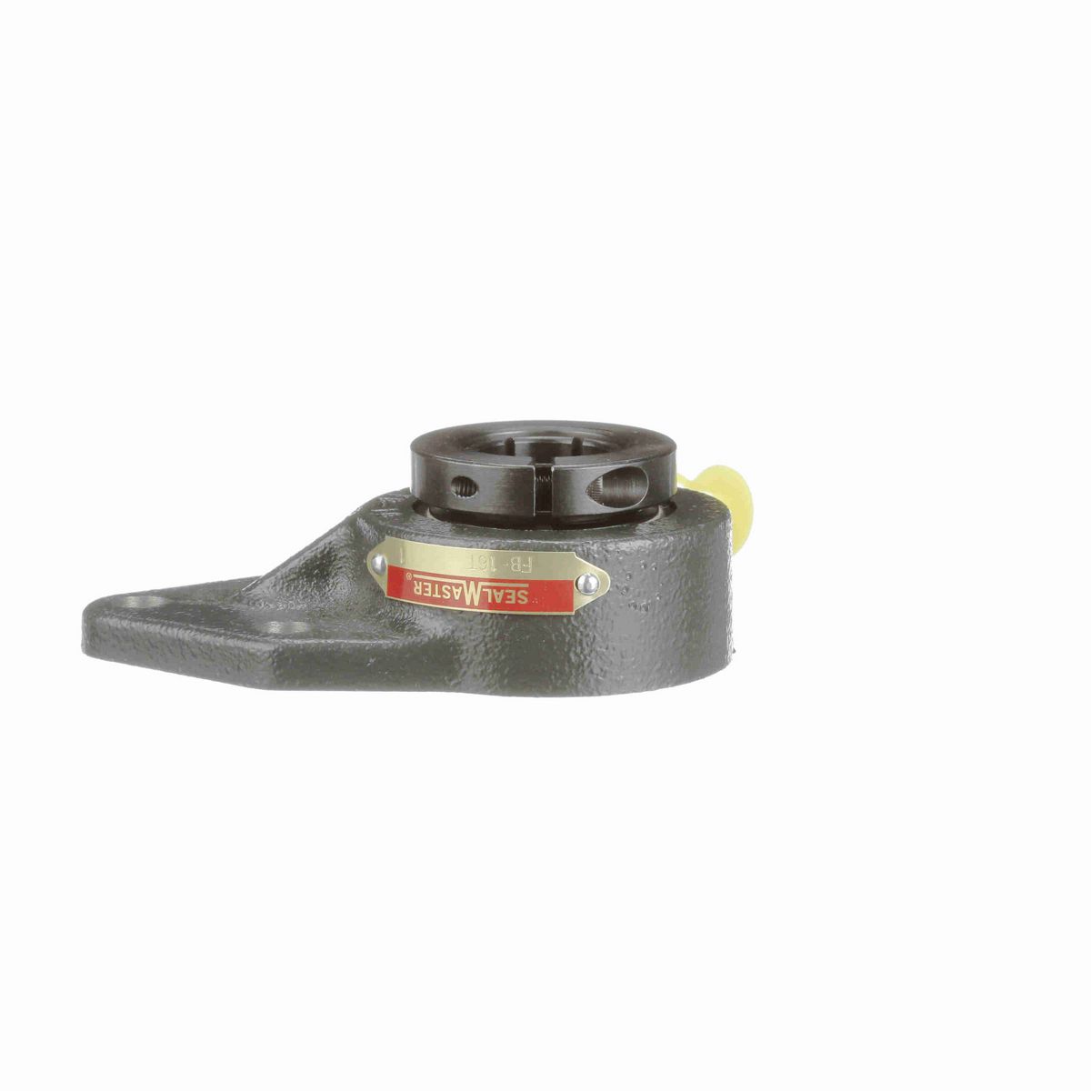 Sealmaster Mounted Cast Iron Three Bolt Flange Bracket Ball Bearing - 52100 Bearing Steel, Black Oxided - Concentric Lock - FB-16T