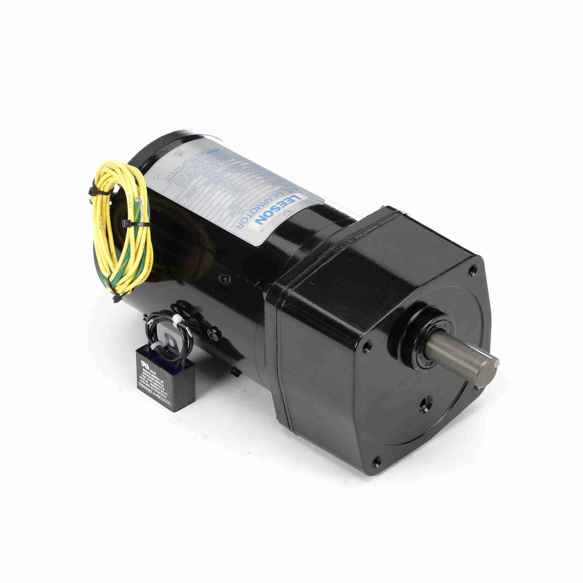 LEESON Parallel Shaft Gearmotor, 0.08 HP, 1 Ph, 60 Hz, 110 V, 9 RPM, L42Y Frame, TENV - 096001.00