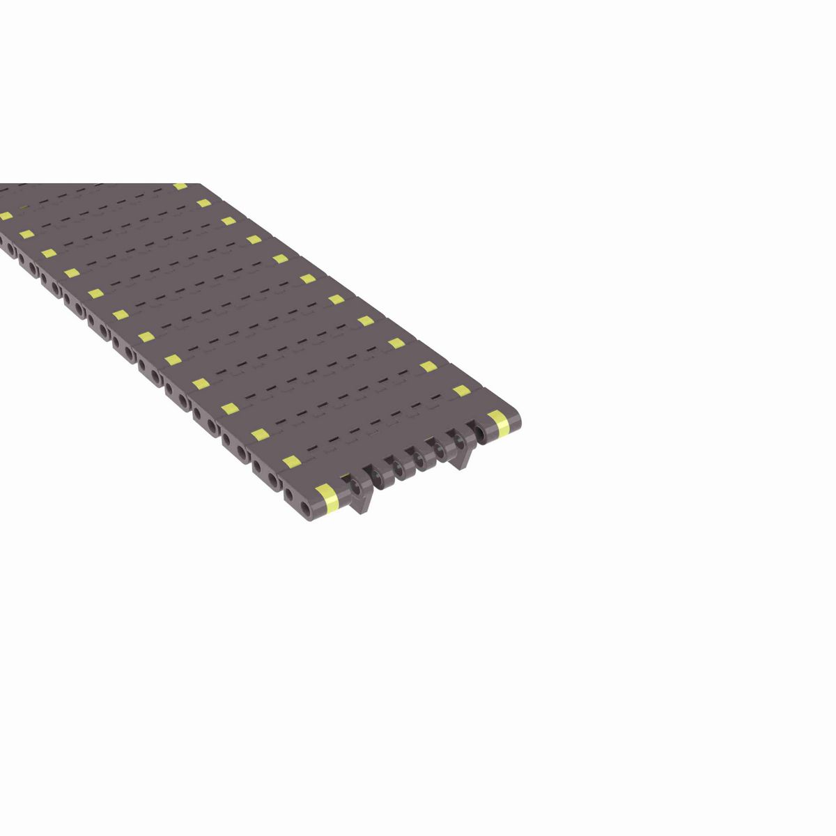 Rexnord 8505 Metric Width Straight Running Solid Top, Material: Brown High Performance, Width: 85mm, Pitch: 0.75in - 81416501