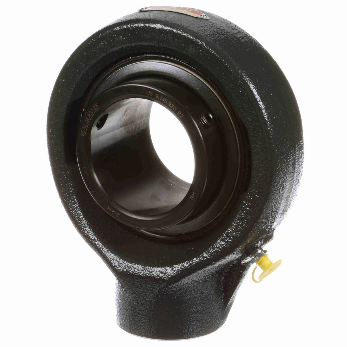 Sealmaster Mounted Cast Iron Hanger Unit Ball Bearing - 52100 Bearing Steel, Black Oxided - Setscrew Lock - SEHB-46