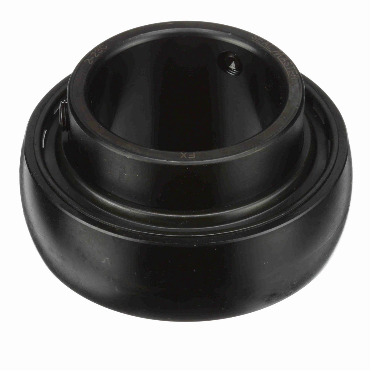 Sealmaster Mounted Insert Only Ball Bearing - 52100 Bearing Steel, Black Oxided - Setscrew Lock - 2-23C