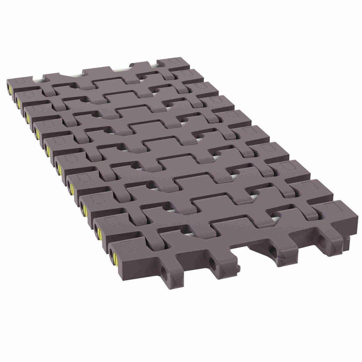 Rexnord 7956GT Side-flexing Flush Grid, Material: Brown High Performance, Width: 6in, Pitch: 1.25in - 81449961