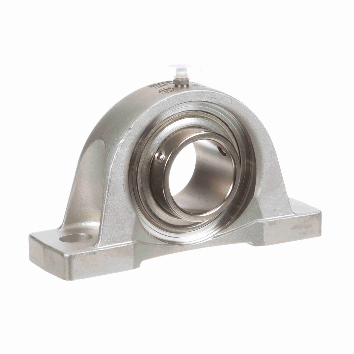 Sealmaster Mounted Stainless Steel Two Bolt Pillow Block Ball Bearing - 52100 Bearing Steel, Phosphorus Nickel Coated - Setscrew Lock - Corrosion Resistant - CRPS-PN32R