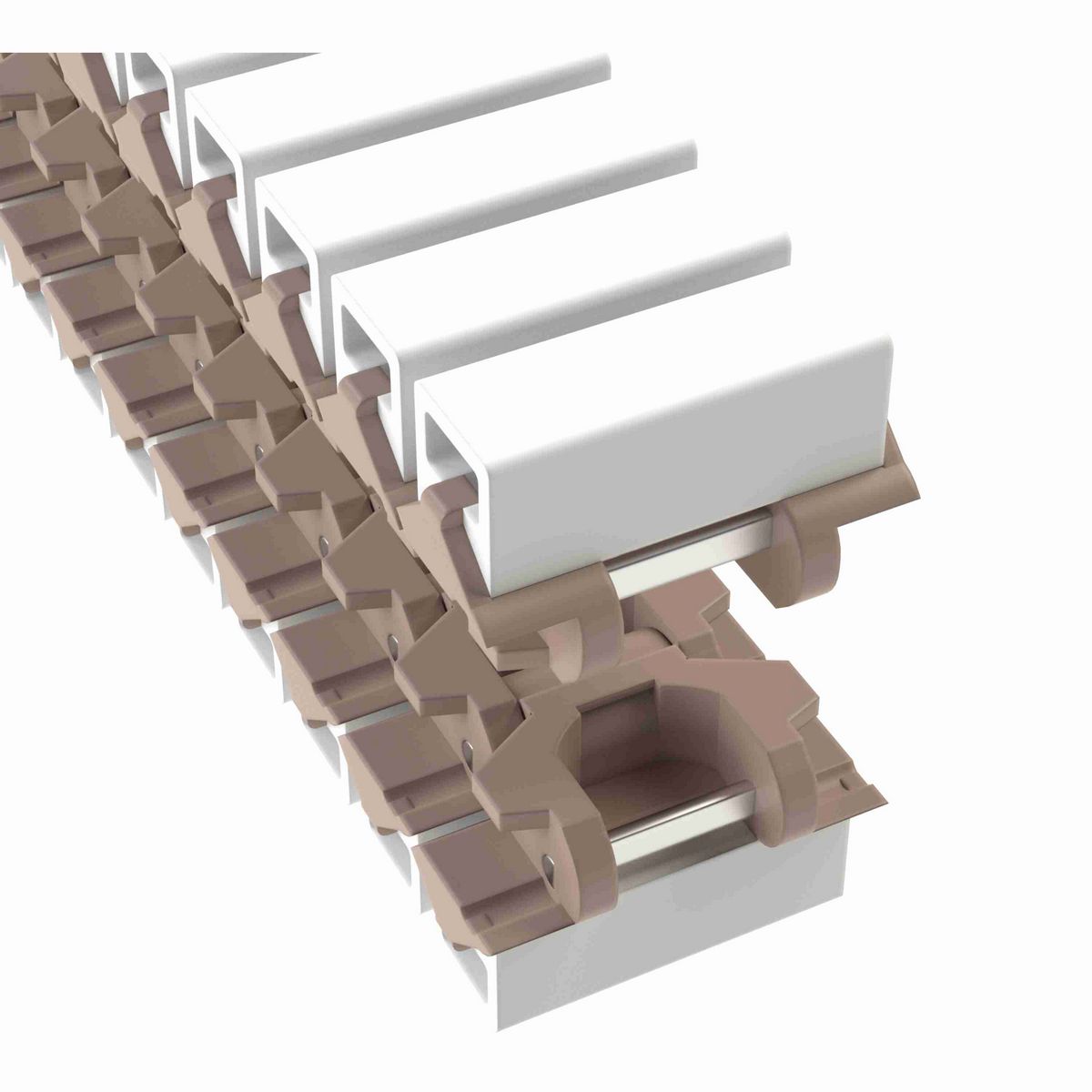 Rexnord 882TAB SideGrip™ Side-flexing, Material: Tan Low Friction, Width: 3.75in, Pitch: 1.5in - 81402661