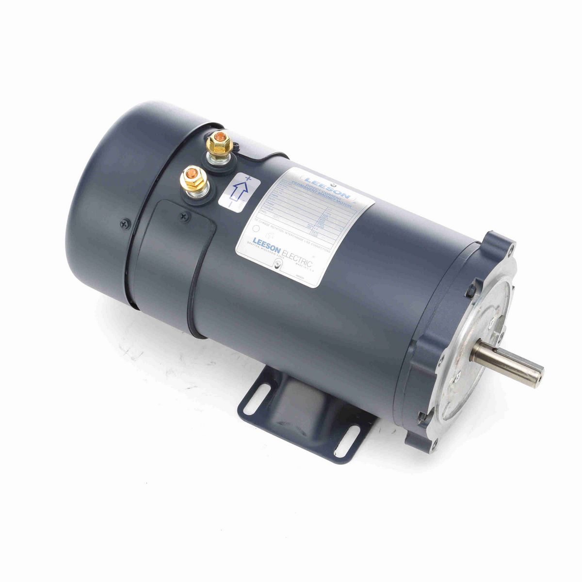 LEESON Low Voltage Motor, 1 HP, 12 V, 1800 RPM, S56C Frame, TEFC - 108322.00