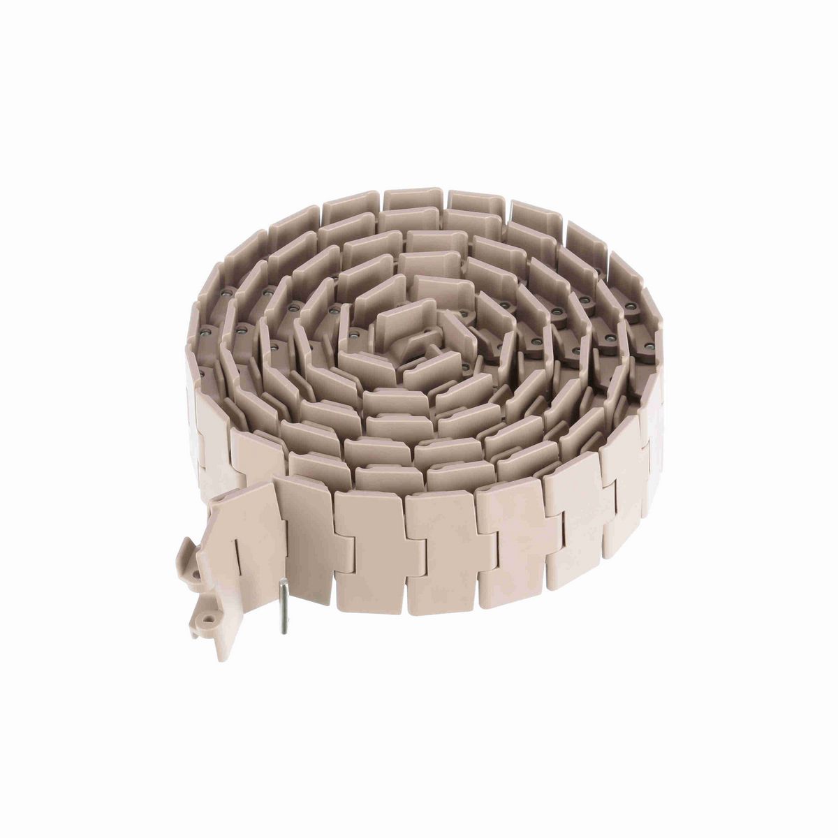 System Plast 879TAB Side-flexing Solid Top, Material: Tan Low Friction, Width: 3.25in, Pitch: 1.5in - LF879TAB-K325