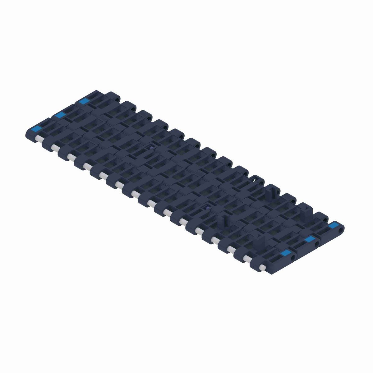 System Plast 2250FG Straight Running Flush Grid, Material: NG evo (Gray Blue), Width: 680mm, Pitch: 1in - NGE2250FG-PT-M0680